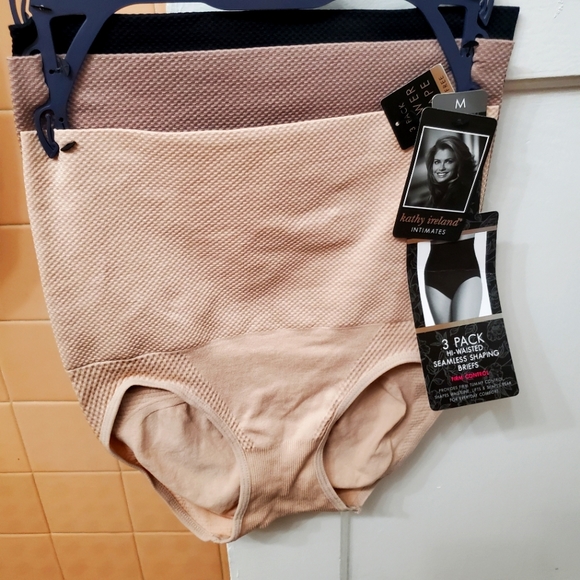 NWT Kathe Ireland Intimates; 3Pk PowerShape;TagFree; Hi Waist, Sz M & L $35 each - Picture 4 of 9